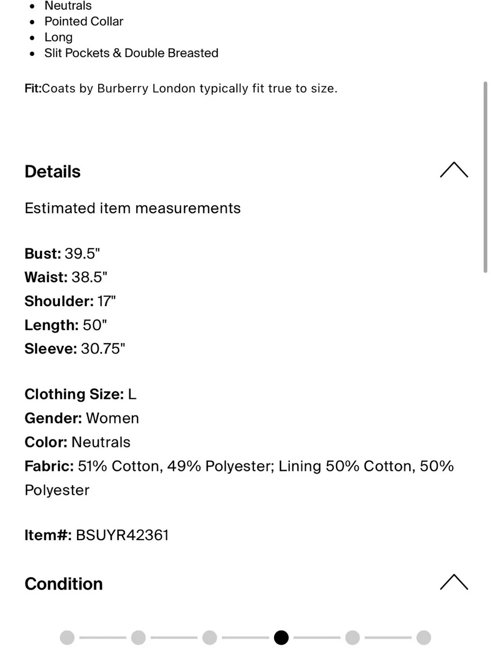 Burberry’s Beige Trench Coat - Picture 4 of 16